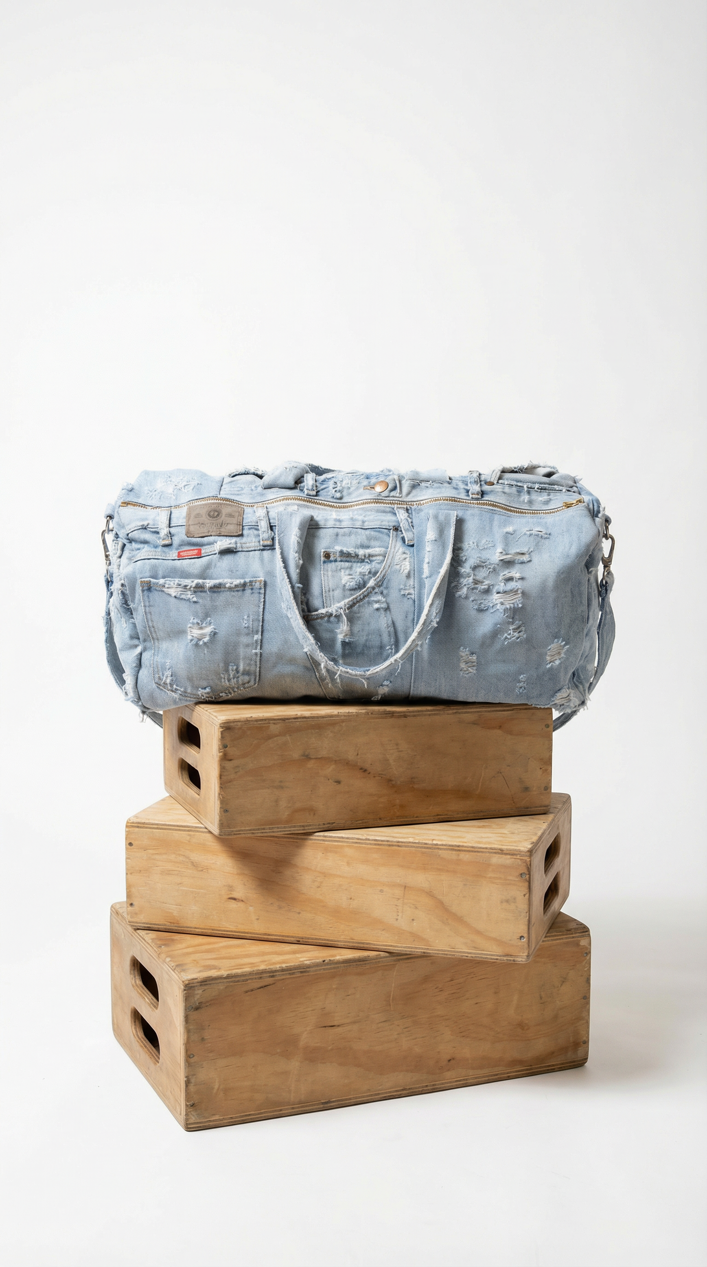 Light Denim Blue Duffle