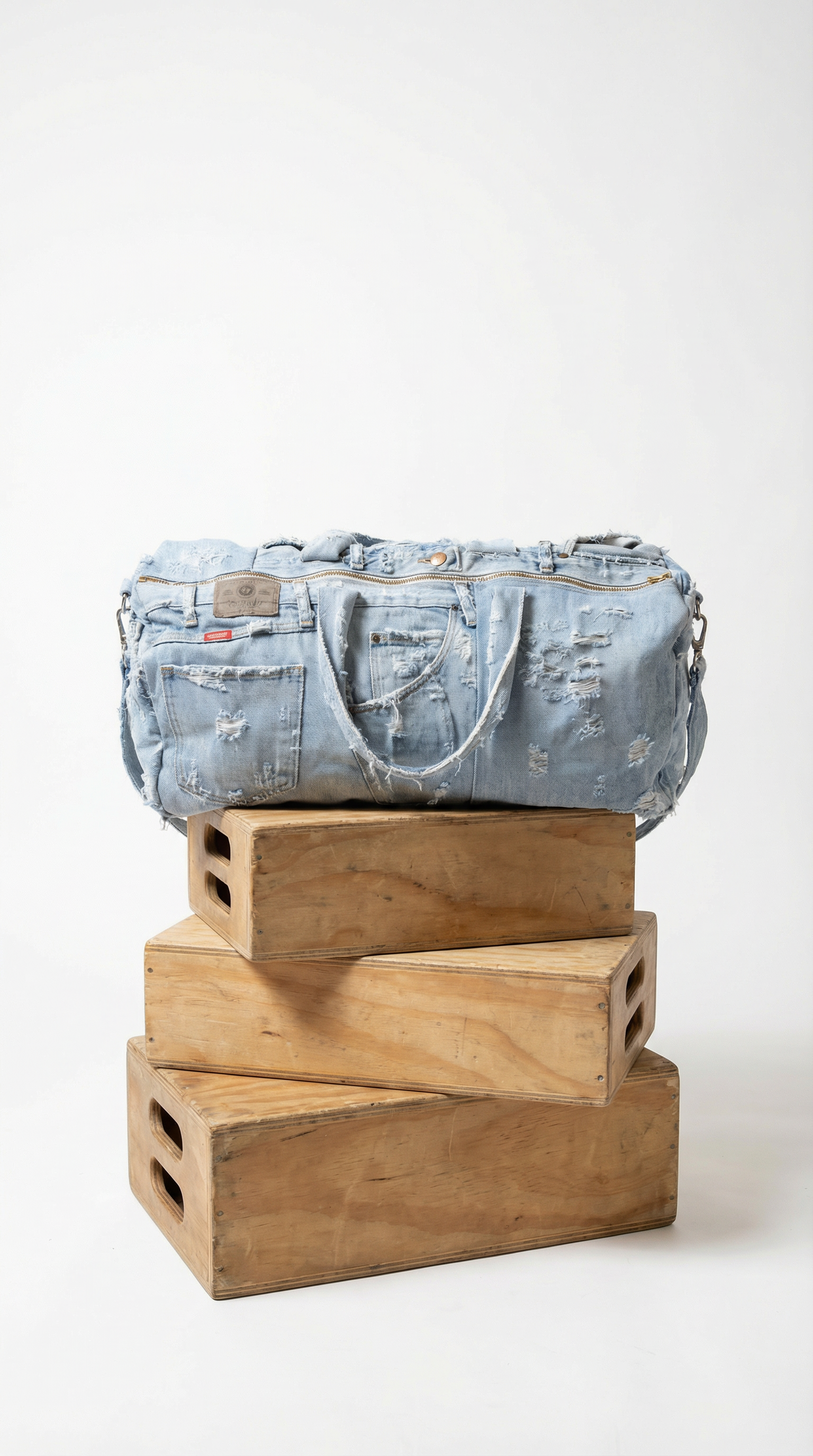 Light Denim Blue Duffle